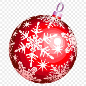 Red Vector Christmas Ornament Ball Bauble PNG Image