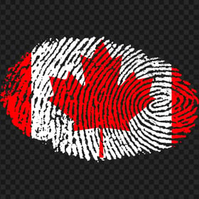 PNG Horizontal Canada Flag Fingerprint