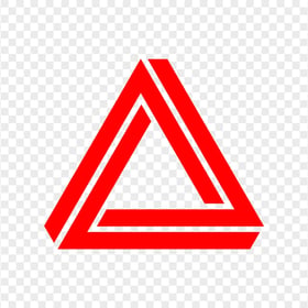 Transparent Red Aesthetic Triangle