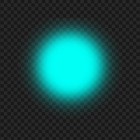 HD Bokeh Teal Blue Circle Neon Glowing Light PNG