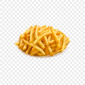 French Fries On A Ceramic Plate PNG Image