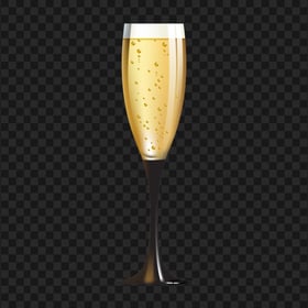FREE Champagne Wine Glass Illustration PNG
