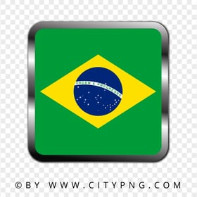 Square Brazil Flag Icon HD PNG