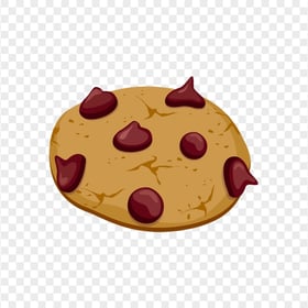 HD Cartoon Brown Cookie Biscuit Chip PNG