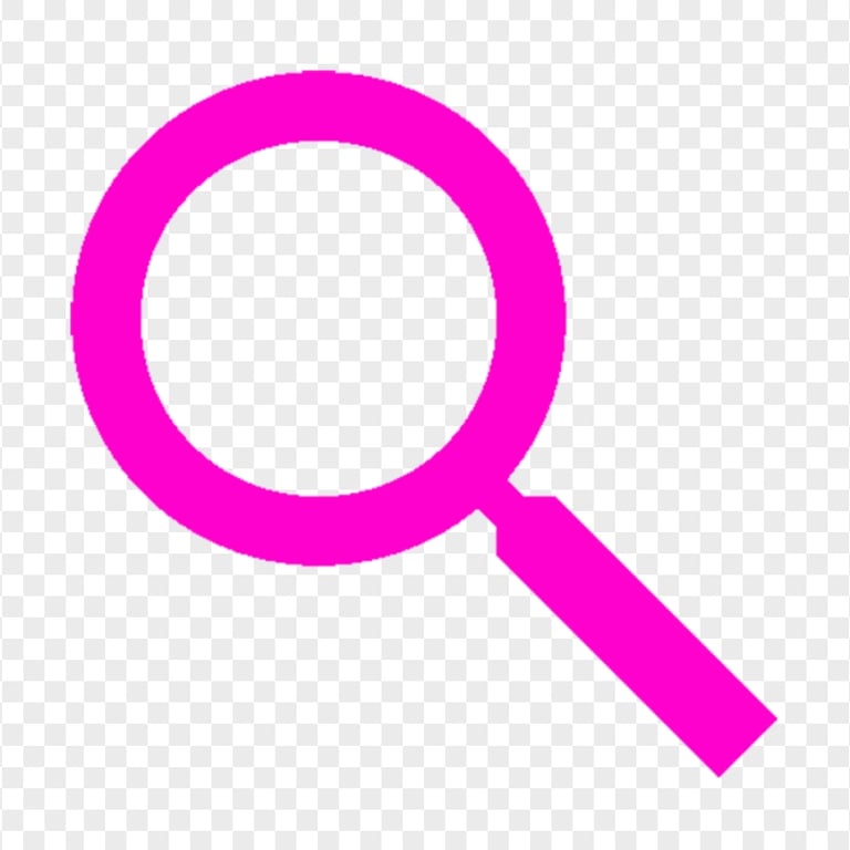 Pink Search Icon Button PNG IMG