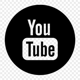 HD Black Circle Outline Youtube YT Logo Icon PNG
