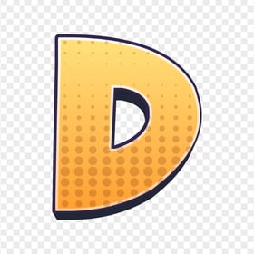 HD Comic D Letter Alphabet Cartoon Transparent PNG