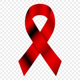 Red Awareness Ribbon Illustration PNG