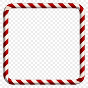 HD PNG Christmas Square Frame Candy Style