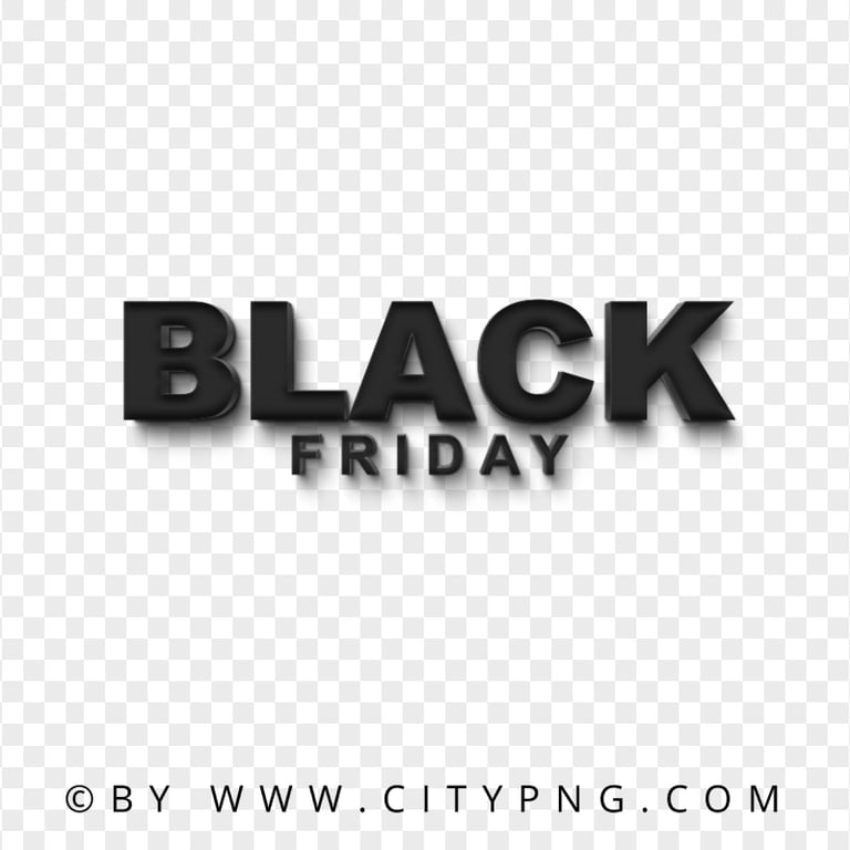 Black Friday Text Words Logo Image PNG Citypng