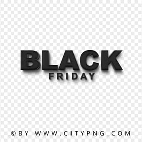 Black Friday Text Words Logo Image PNG