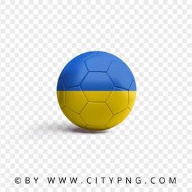 HD Soccer Ball With Ukraine Flag PNG