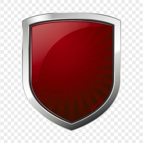Download Red Metal Shield Guard Icon PNG