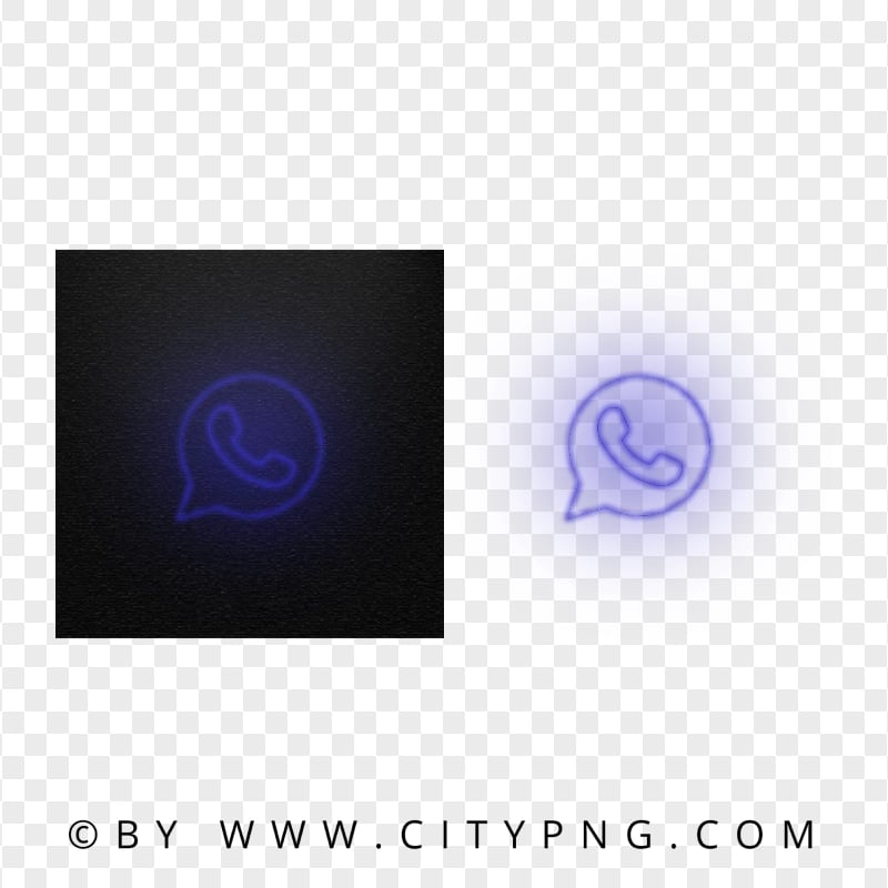 HD Dark Blue Neon Light Whatsapp Art Line Circle Logo Icon PNG