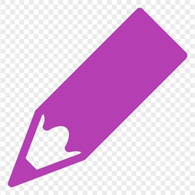 HD Purple Short Pencil Icon PNG