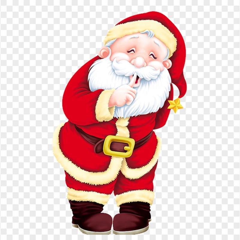 Santa Illustration Cartoon Christmas Character FREE PNG