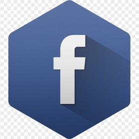 Flat Hexagon Shape Facebook Fb Logo Icon