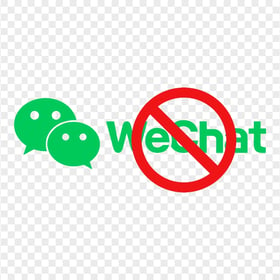 WeChat Logo Us Ban Banned Sign