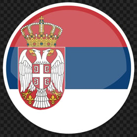 Serbia Flag Roound Icon