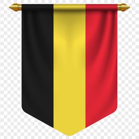 HD Belgium Pennant Flag Transparent PNG