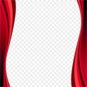 Abstract Curved Lines Vertical Red Frame FREE PNG