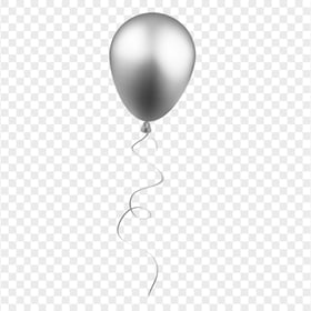 Silver Balloon Fly Up Download PNG