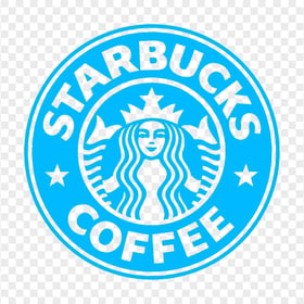 HD Starbucks Blue Circle Woman Logo PNG