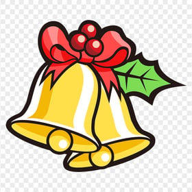Two Cartoon Drawing Christmas Bells FREE PNG