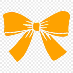 Orange Bow Tie Icon Transparent Background