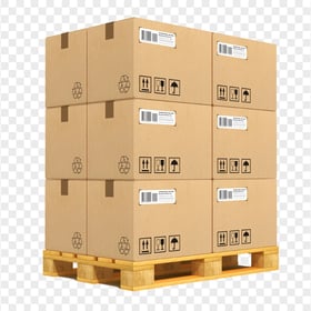 Pallet Warehouse Logistics Cardboards Boxes PNG IMG