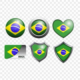 HD Collection Of Brazil Flag Icons Transparent PNG