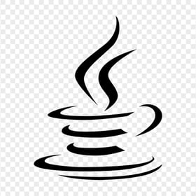 Java Coffee Cup Black Logo PNG