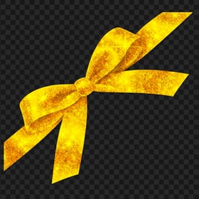 Corner Gold Glitter Ribbon Bow Tie FREE PNG