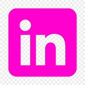 LinkedIn Square Pink Icon HD PNG