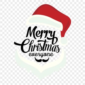 HD Christmas Greeting Santa Vector Hat & Beard PNG