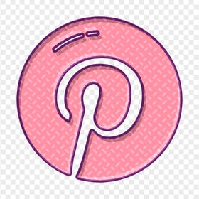 Round Circle Cute Pinterest Logo Icon