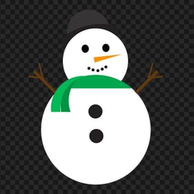 Cartoon Clipart Snowman Vector Character FREE PNG