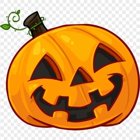 Cartoon Halloween Pumpkin Illustration Happy Face