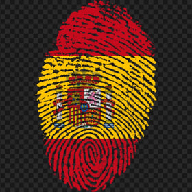 Fingerprint Spain Flag HD PNG