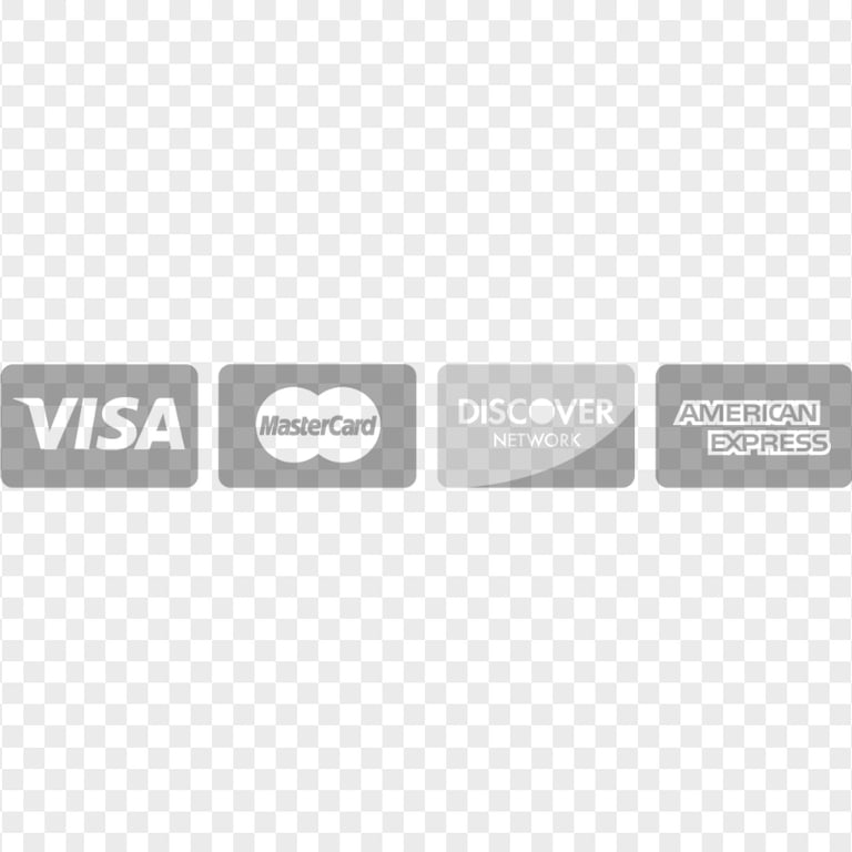 HD Gray Credit Cards Payment Icons PNG | Citypng