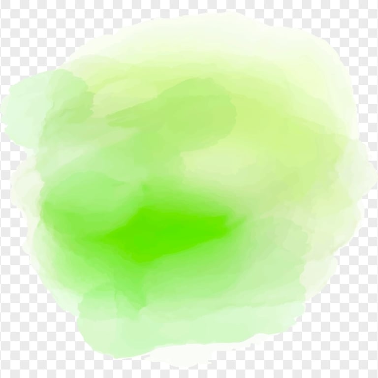 Green Abstract Painting Watercolor Cloud FREE PNG