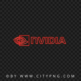 Nvidia Red Neon Logo Transparent Background