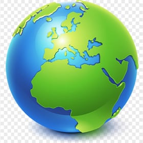 Globe World Illustration Icon FREE PNG