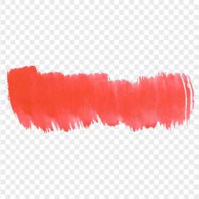 HD Red Watercolor Brush Banner PNG