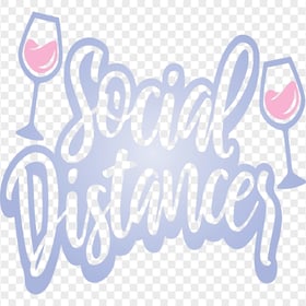 Social Distancing Logo Safety Icon Vector