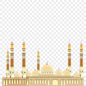 Muslim Ramadan Mosque Masjid Vector Illustration