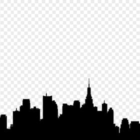 New York City Black Silhouette PNG