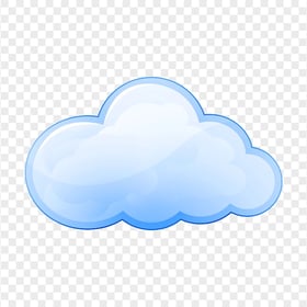 Blue Cartoon Illustration Cloud Transparent PNG