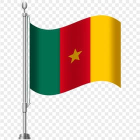 Illustration Cameroon Flag Pole PNG