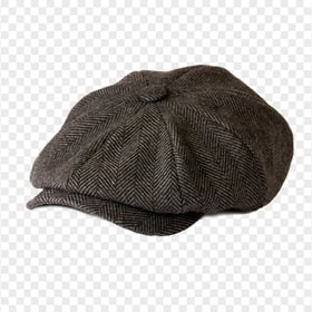 HD Newsboy Brown Cap Hat Transparent PNG